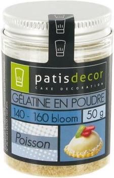 Immagine prodotto Patisdécor Gelatina di pesce in polvere 200 Bloom (50g) (19.80 g)