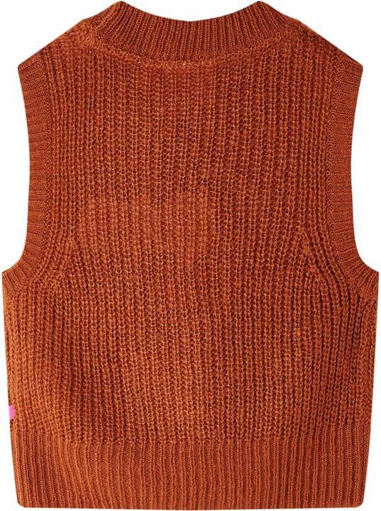 Immagine prodotto VidaXL Gilet da bambino in maglia cognac 104,Materiale: 67 (104)