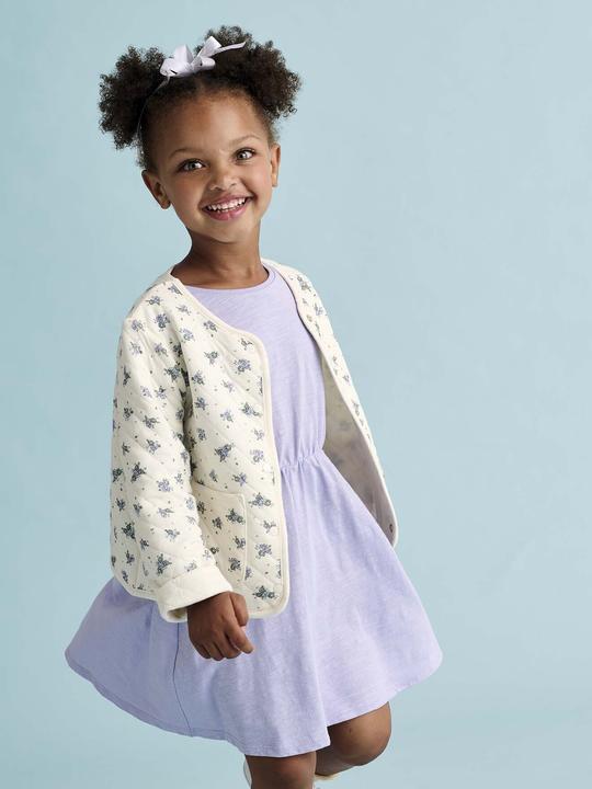 Produktbild Vertbaudet Mädchen-Set: Geblümte Jacke mit Steppnähten & Kleid (116)