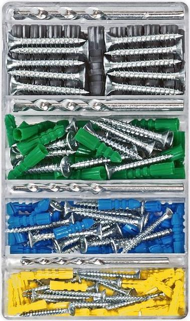 Image du produit BestaPac Assortiment de chevilles (158 pcs)