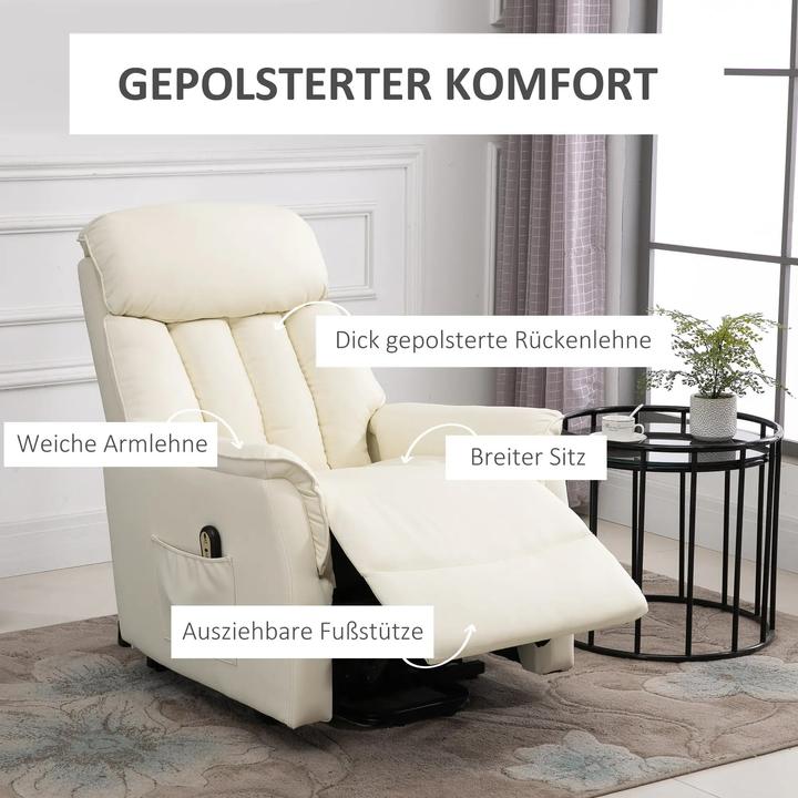 Immagine prodotto Swisshandel24 Poltrona stand-up Poltrona TV Poltrona con ausilio stand-up funzione reclinabile elettrica
