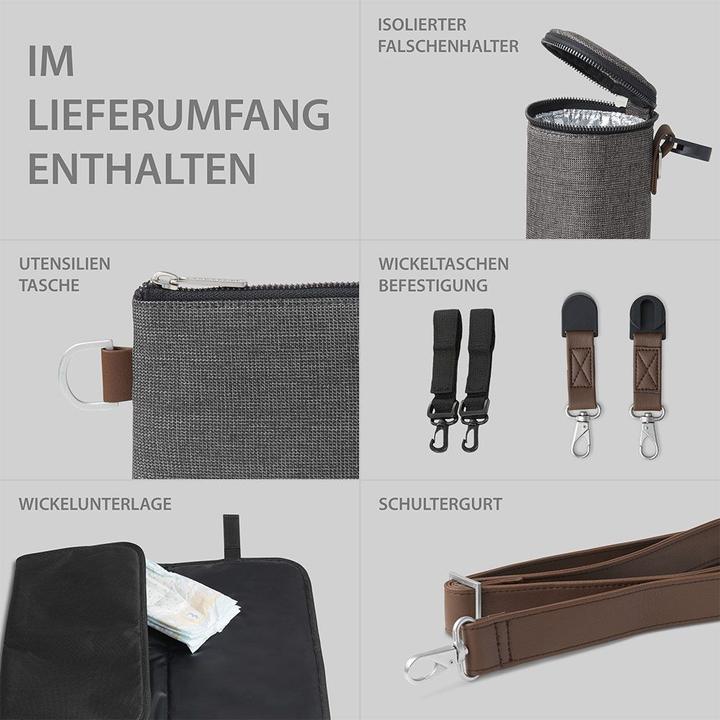 Produktbild ABC Design Wickeltasche Royal asphalt