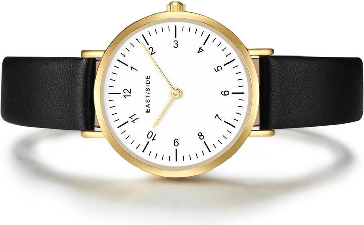 Produktbild Eastside Damen Quarzuhr Rosehill Echtleder schwarz - 23904 (Analoguhr, 32.10 mm)
