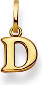 Natsumi Schmuck Anhänger Buchstabe D Gelbgold 18K/750 (750/18 K Gelbgold)