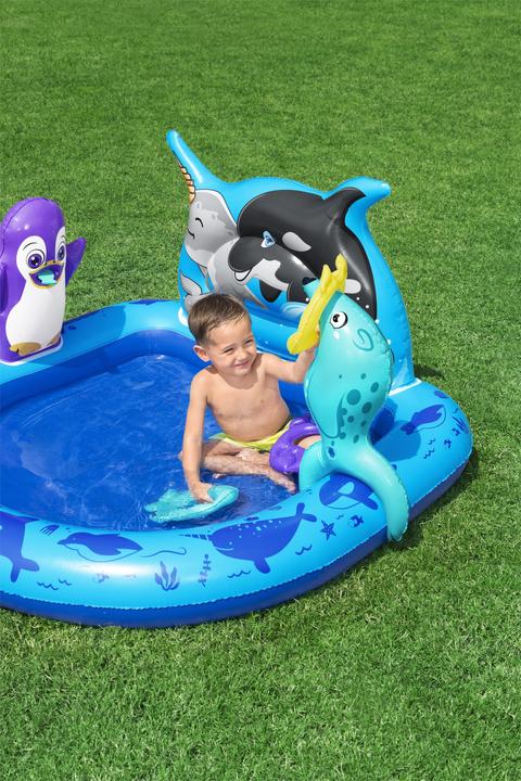 Actual product image Bestway Polar Pals™ Kids Inflatable Water Play Center and Pool 1.34 m x 1.31 m x 73 cm