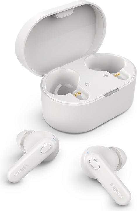 Actual product image Philips TAT1108WT headphones/headset Wireless In-ear Calls/Music Bluetooth White (5 h, Wireless)