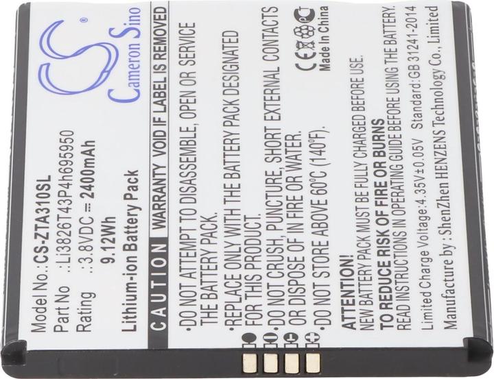 Image du produit AccuCell Batterie ZTE Blade A3 2020, Blade A3Y, Blade A3 2020T, Blade A5 2019, P545