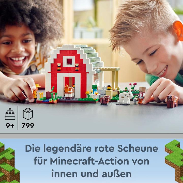 Actual product image LEGO The red barn (21187, LEGO Minecraft)
