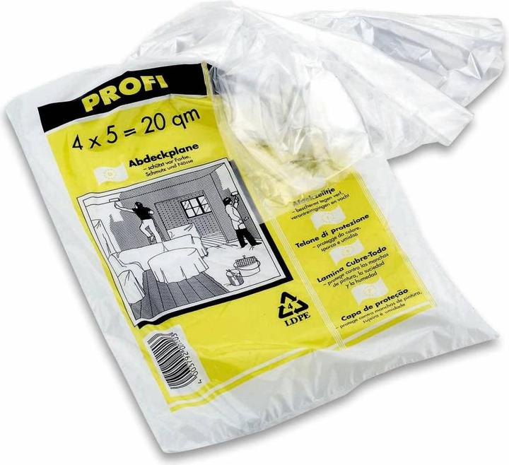 Actual product image Cimco Cover sheet Ld-PE 20My 4X5M, 1 piece (4 x 5 m)