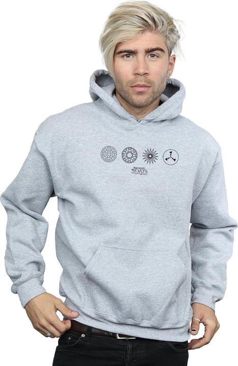 Image du produit Fantastic Beasts - Sweat à capuche CIRCULAR ICONS - Homme (S)
