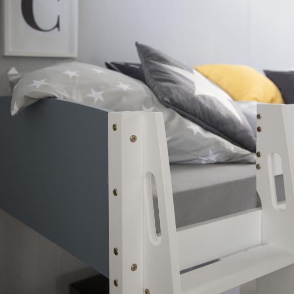 Immagine prodotto Homestyle4u Letto a soppalco Letto da gioco Letto per bambini con scala (90 x 200 cm)