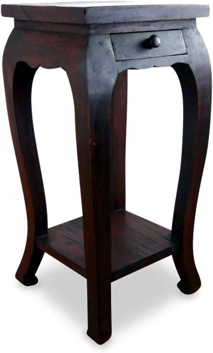 Image du produit Livasia Table opium en bois massif (35 x 35 x 35 x 75 cm)