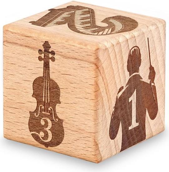 keepdrum Musikwürfel Klassik Geschenkidee 8cm