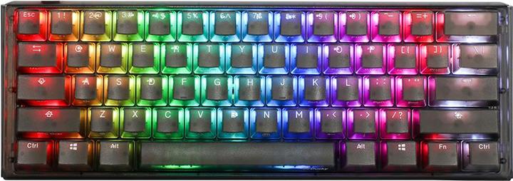 Actual product image Ducky One 3 Aura Black Mini Gaming Keyboard, RGB LED - MX-Speed-Silver (DE, Cable)