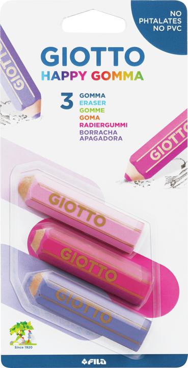 Immagine prodotto Giotto Happy Gomma, 3 pz