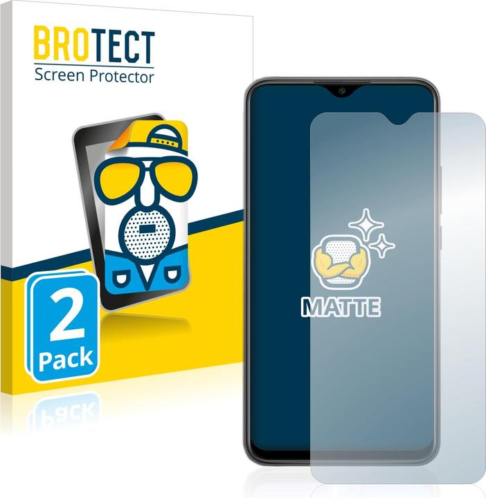 Produktbild BROTECT Entspiegelungs-Schutzfolie Displayschutz Matt (2 Stück, Xiaomi Redmi 9)