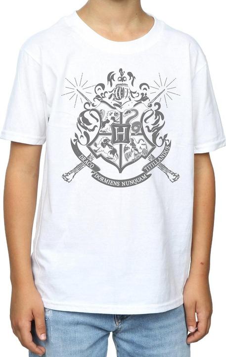 Immagine prodotto Hogwarts Badge Wands Maglietta Ragazzi (152, 158)