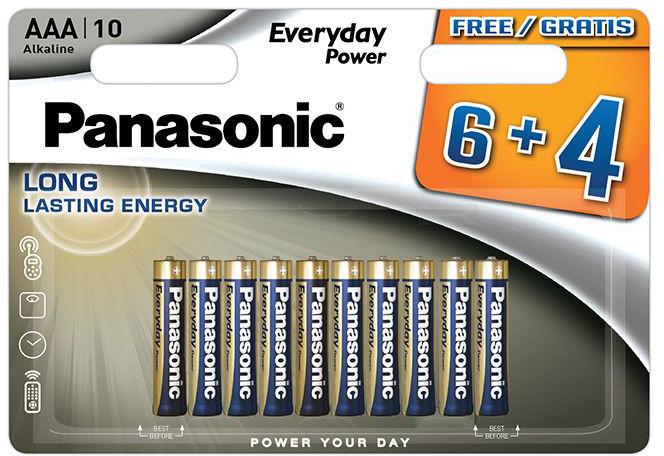 Actual product image Panasonic Everyday Power battery LR03EPS/10BW (6+4) (AAA)