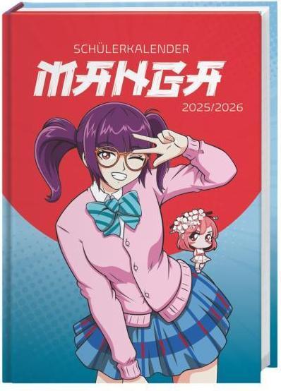Image du produit Manga Schülerkalender A5 2025/2026 - 17 Monate ab August 2025 (A5, Allemand)