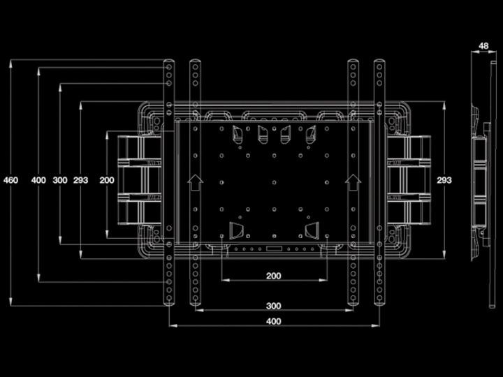Produktbild Multibrackets Super Slim Tilt & Turn Plus (Wand, 65", 40 kg)
