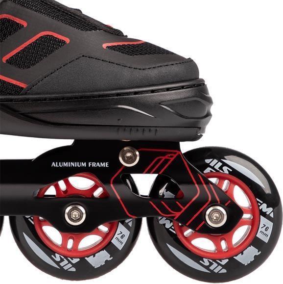 Produktbild Nils Inlineskates Extreme NA14174 schwarz-rot - PU76 mm/82A (M 35-38) (35)