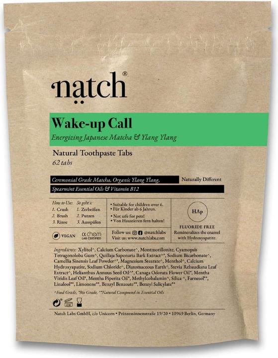 Nutritional values and ingredients Natch Wake-up Call