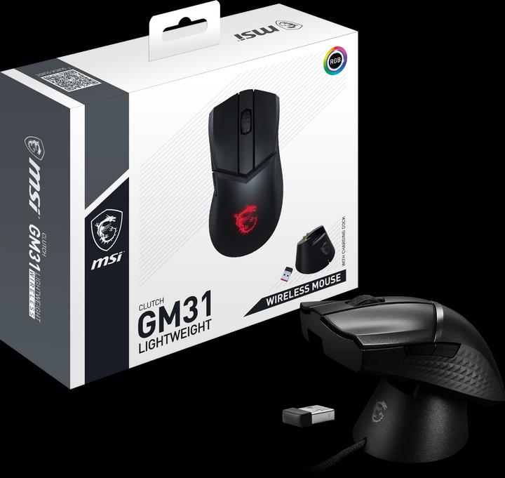 Productafbeelding MSI Clutch GM31 (Draadloze, Bedraad)