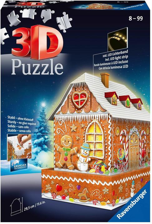 Immagine prodotto Ravensburger Casa di pan di zenzero di notte (216 pezzi)