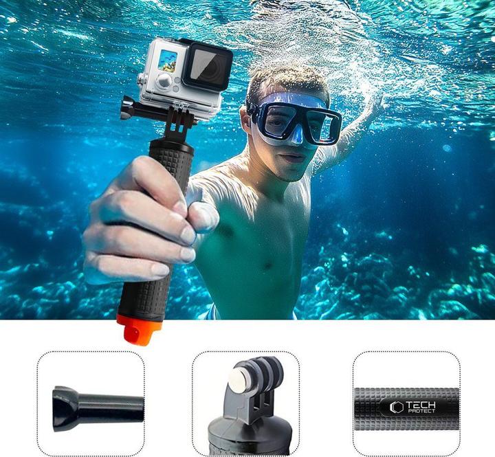 Image du produit Pgytech Uchwyt / bojka wypornoÅciowa GA100 Hand Grip do GoPro / DJI - czarny