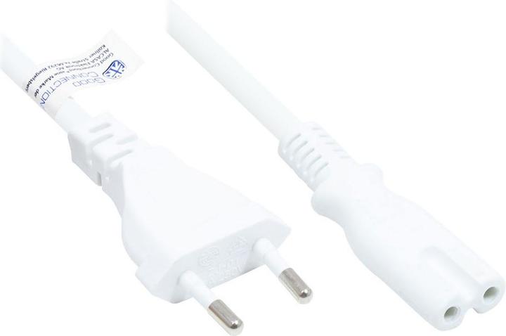 Immagine prodotto Good Connections Cavo di rete Euro da spina Euro tipo C (dritta) a presa C7/Euro 8 (dritta), bianco, 0,75 mm², 7,5 (7.50 m)