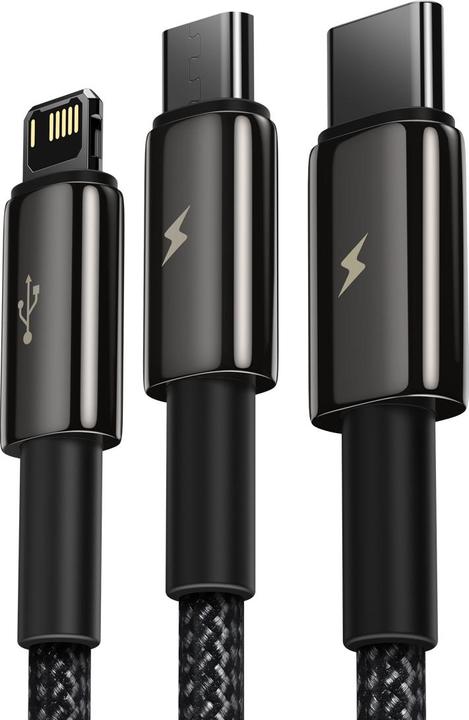 Produktbild Baseus USB A – USB C, Lightning, USB Micro B (1.50 m, USB 2.0, 66 W)
