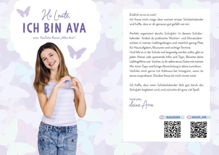 Actual product image Alles Ava:Alles Ava - My school planner (Hardcover, German)