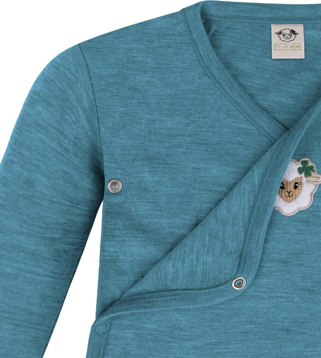 Actual product image Normani 3-pack multipack baby bodysuit merino long-sleeved body with buttons - 9345 (86)
