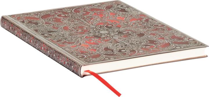Produktbild Paperblanks Skizzenbuch Silberfiligran Kollektion Granat (18 x 23 cm, Blanko, Weicher Einband)