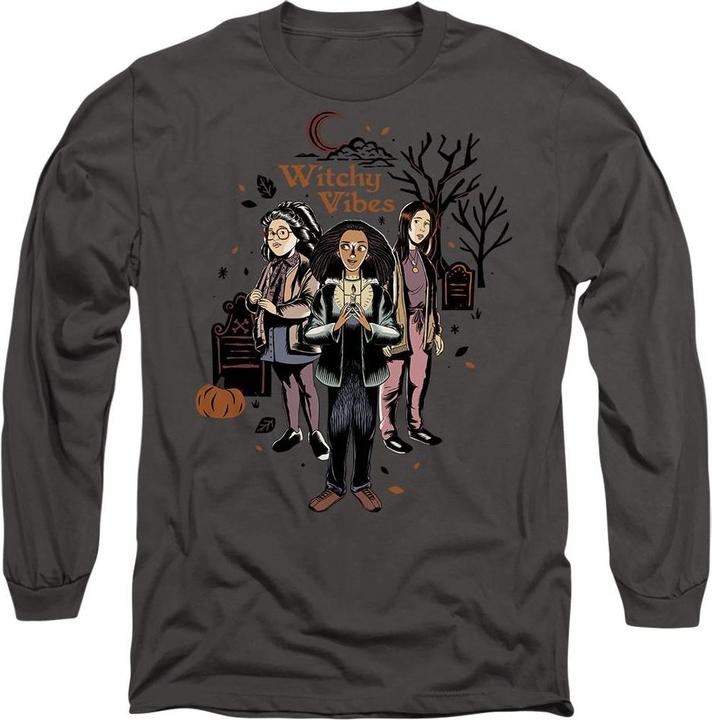 Actual product image Universal Textiles Unisex Adult Witchy Vibes Becca Izzy Cassie T-Shirt (XXL)