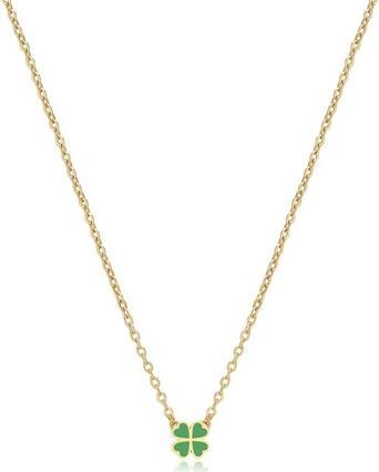 Sagapo S'AgapÃµ - Charming Gold Plated Clover Click Necklace SCK253 (Edelstahl)