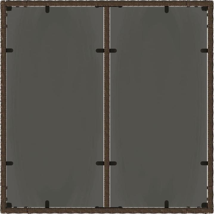 Produktbild VidaXL Gartentisch mit Glasplatte (90 cm)
