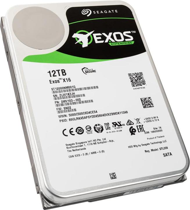 Image du produit Seagate Exos X16r (12 To, 3.5", CMR)