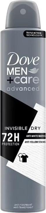 Dove Men Care Advanced Invisible Dry Antiperspirant Aerosol Deodorant for Men 200ml (Spray, 200 ml)