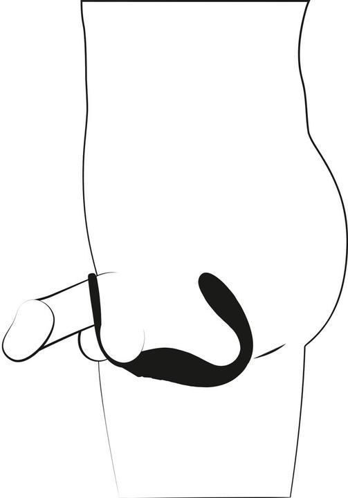 Productafbeelding Black Velvets Cockring met RC buttplug (2.60 cm)