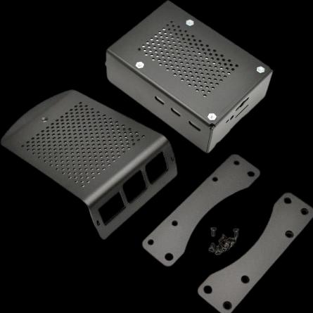 Produktbild HutoPi Aluminum case with mounting bracket for Raspberry Pi 5