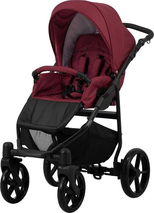 Produktbild Kunert Kombikinderwagen Mata Bordeaux, Gestell schwarz, inkl. Autositz Trix