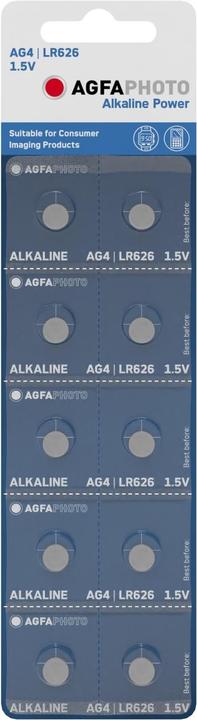 Actual product image AGFAPHOTO Battery AG4 LR626 bl./10pcs (10 pcs., AG4)