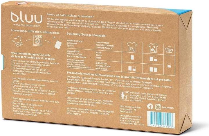 Produktbild bluu Universal Waschstreifen (180 Waschgänge, Tücher)