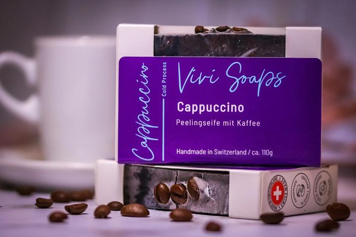 Produktbild Vivi Soaps Cappuccino - Kaffeepeeling Seife