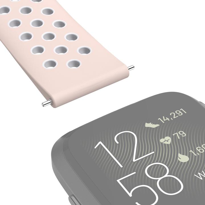 Produktbild Hama 00086229 Smartwatch-Zubehör Band Grau (Silikon, Rostfreier Stahl)