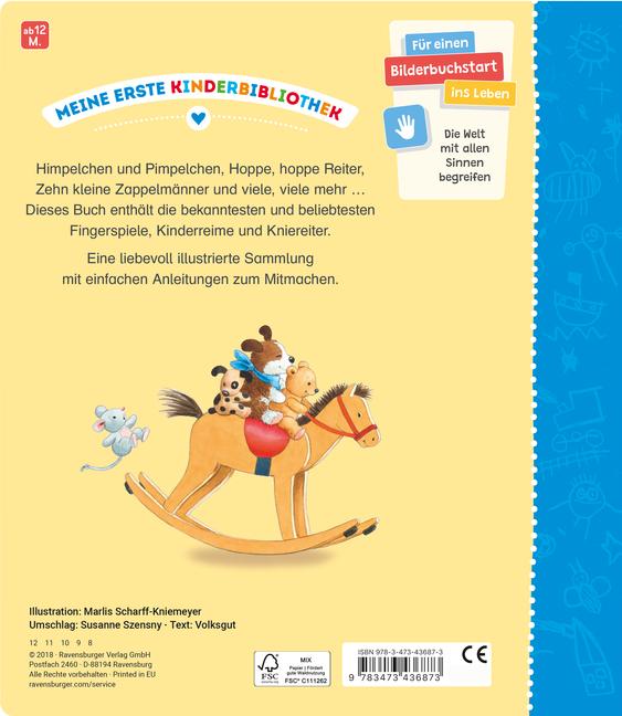 Actual product image Ravensburger My first finger games and nursery rhymes (German)