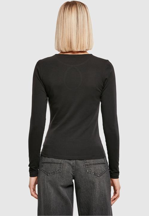 Actual product image Urban Classics Ladies Organic Keyhole Longsleeve - 16786 (S, M)