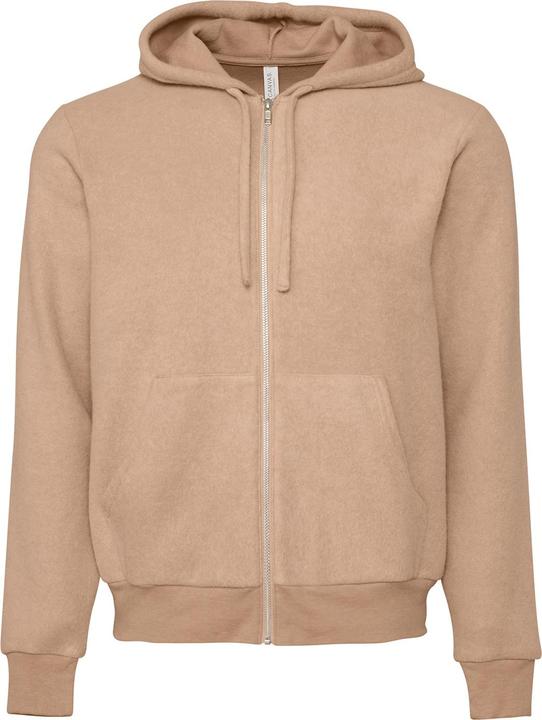 Bella Canvas Hoodie mit durchgehendem Reissverschluss