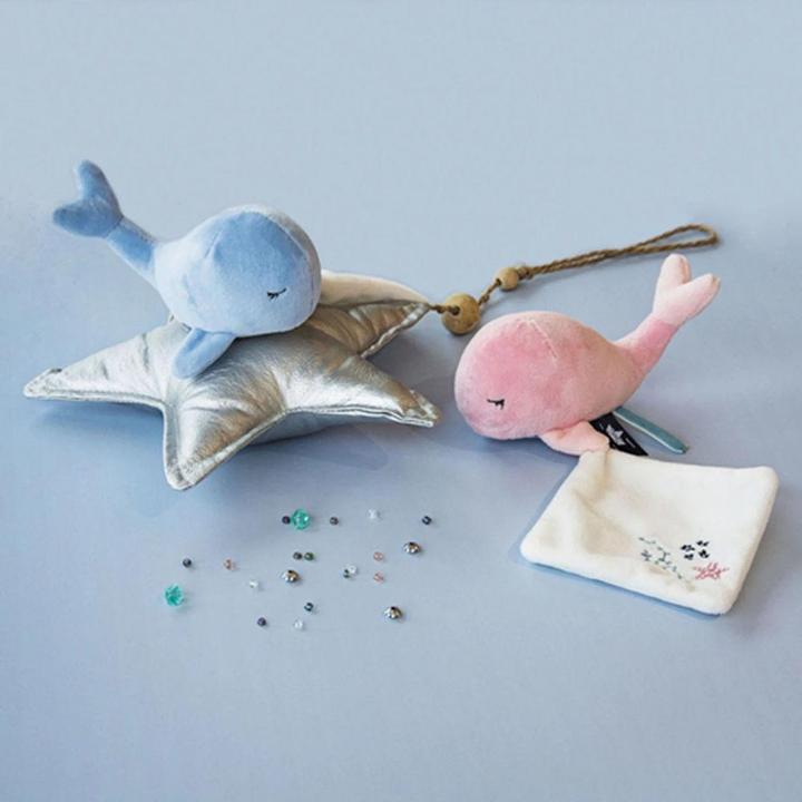 Actual product image Doudou et Compagnie Whale with cuddle cloth, blue 15cm (MQ2) **